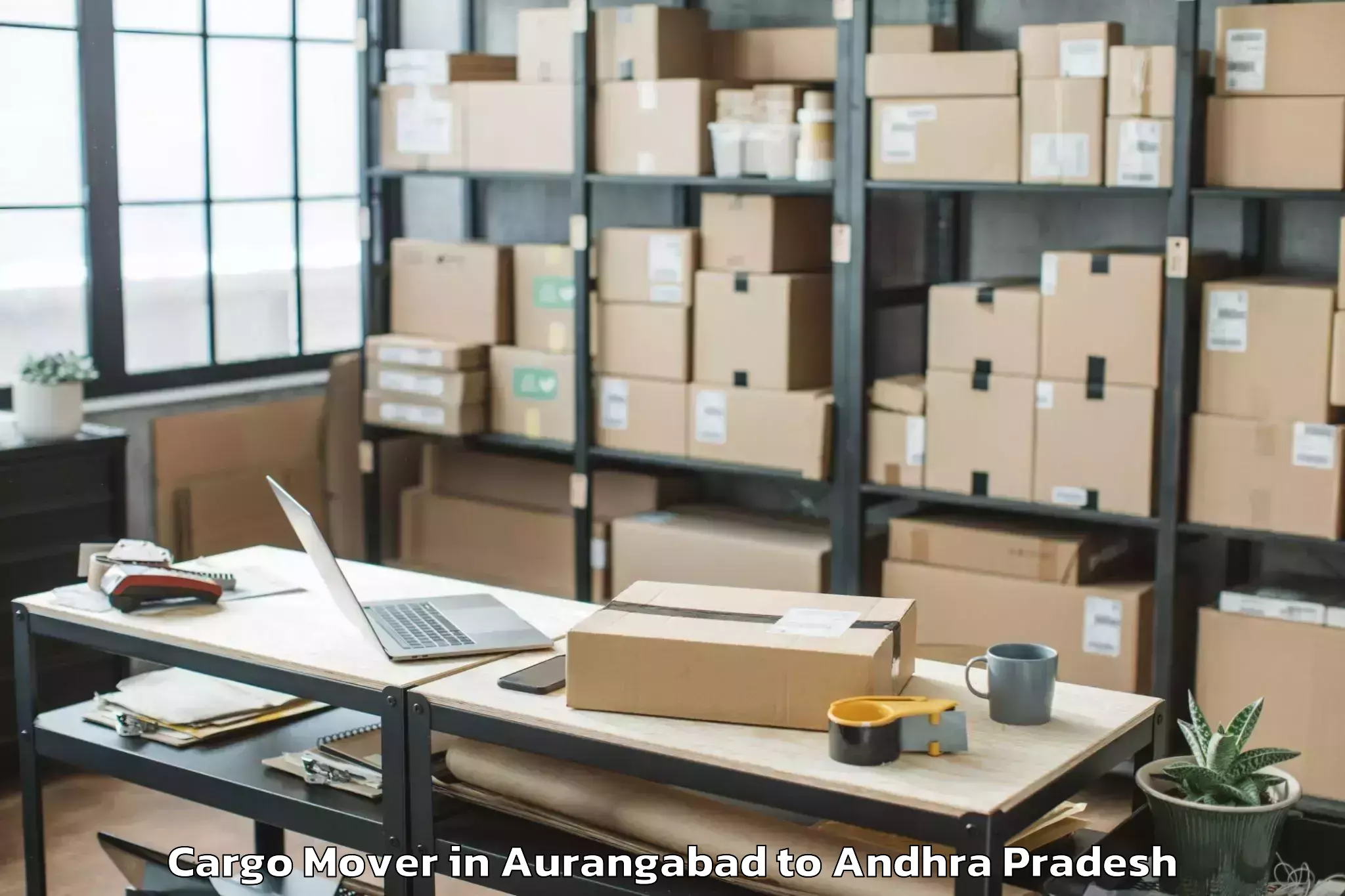 Book Aurangabad to Peddvaduguru Cargo Mover Online